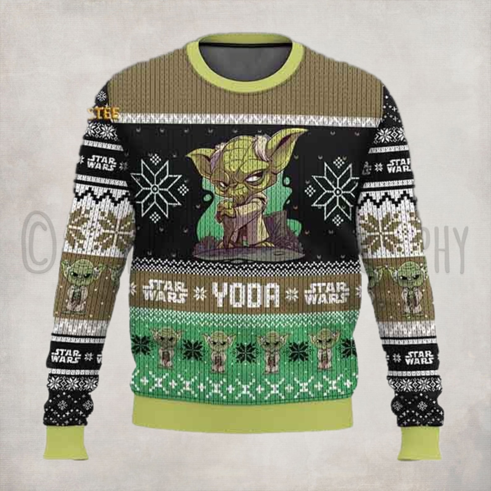 Star Wars Yoda Christmas Holiday Ugly Sweater Star Wars Yoda Christmas Holiday Ugly Sweater
