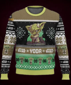 Star Wars Yoda Christmas Holiday Ugly Sweater