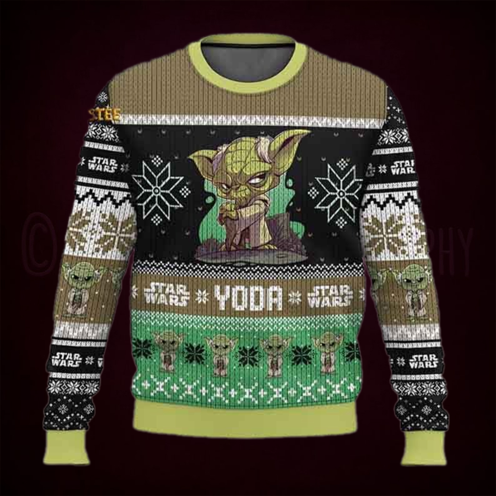 Star Wars Yoda Christmas Holiday Ugly Sweater Star Wars Yoda Christmas Holiday Ugly Sweater