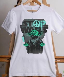 Star Wars Yoda graffiti Stop War Peace not war shirt 1 Star Wars Yoda graffiti Stop War Peace not war shirt
