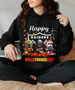Star Wars chibi villains Raiders Happy HalloThanksMas shirt