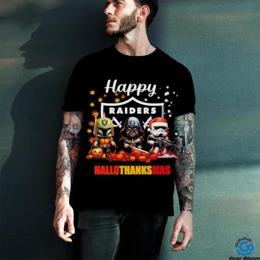 Star Wars chibi villains Raiders Happy HalloThanksMas shirt