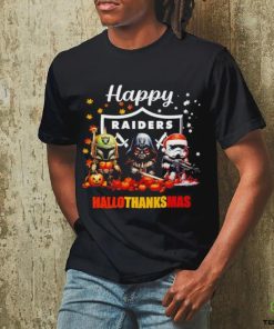 Star Wars chibi villains Raiders Happy HalloThanksMas shirt