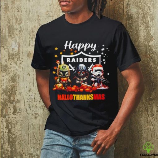 Star Wars chibi villains Raiders Happy HalloThanksMas shirt
