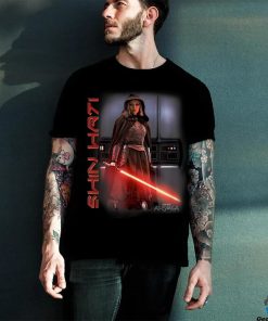 Star Wars_ Ahsoka Shin Hati Orange Lightsaber Jedi Poster T Shirt