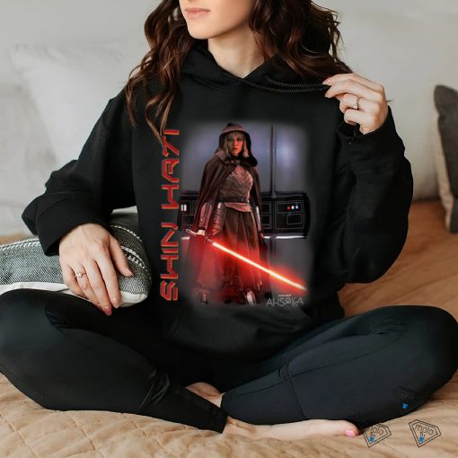 Star Wars_ Ahsoka Shin Hati Orange Lightsaber Jedi Poster T Shirt