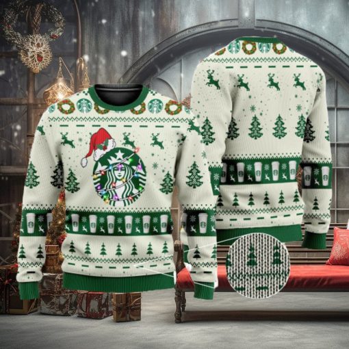 Starbucks Coffee 3D All Over Printed Ugly Christmas Sweater Christmas Gift For Family