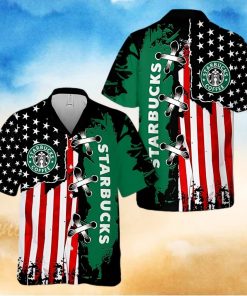 Starbucks Coffee Flag Hawaiian Shirt