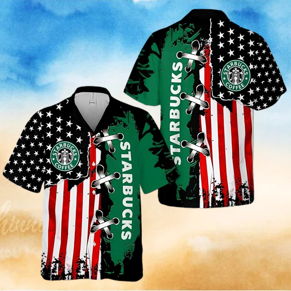 Starbucks Coffee Flag Hawaiian Shirt