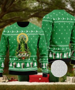 Starbucks Grinch Snow Ugly Christmas Sweater For Men And Women Gift