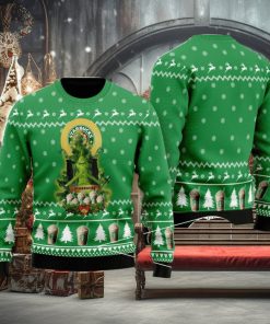 Starbucks Lover Grinch Snow Ugly Christmas Sweater Unisex Sweater For Men And Women