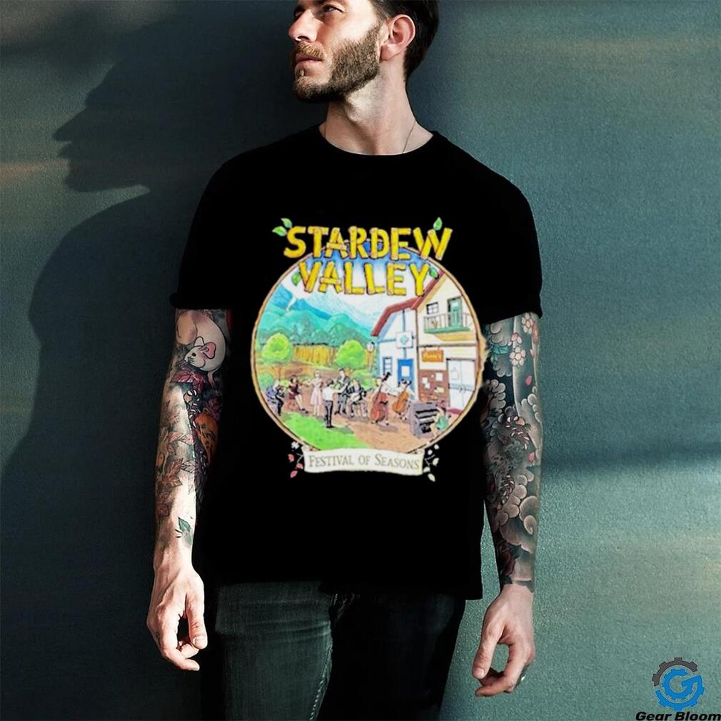 Stardew Valley Festival Of Seasons Tour Black T shirt Stardew Valley Festival Of Seasons Tour Black T shirt