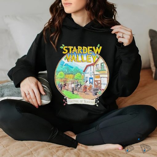 Stardew Valley Festival Of Seasons Tour Black T shirt