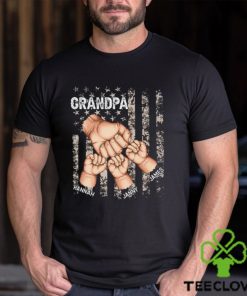 Stars And Stripes Grandpa Is Like Dad Without Rules Fist Bump Shirt