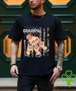 Stars And Stripes Grandpa Is Like Dad Without Rules Fist Bump Shirt