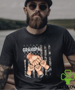 Stars And Stripes Grandpa Is Like Dad Without Rules Fist Bump Shirt