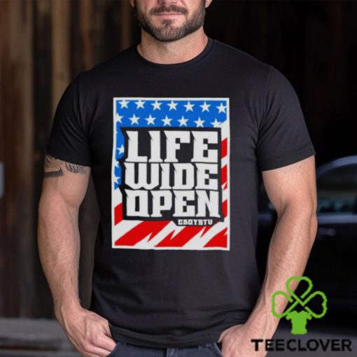 Stars and stripes life wide open hoodie, sweater, longsleeve, shirt v-neck, t-shirt