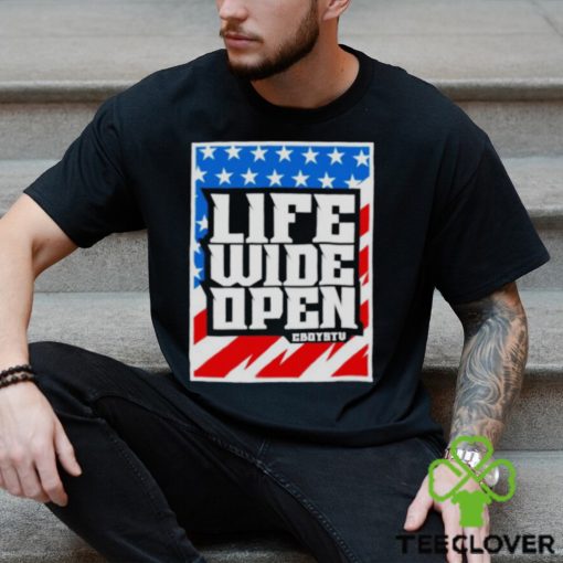 Stars and stripes life wide open hoodie, sweater, longsleeve, shirt v-neck, t-shirt