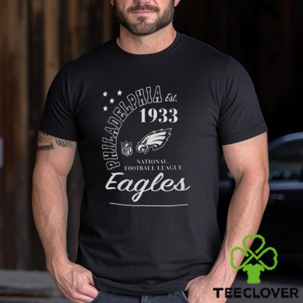 Starter Black Philadelphia Eagles City Arch Team T Shirt