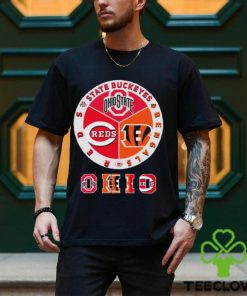 State Buckeyes, Bengals And Reds Ohio Sports Teams Logo Shirt