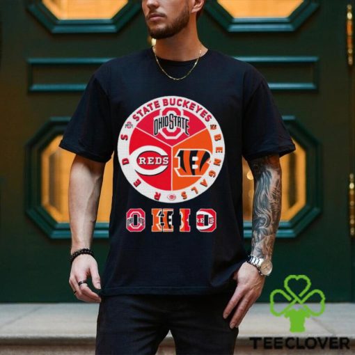 State Buckeyes, Bengals And Reds Ohio Sports Teams Logo Shirt