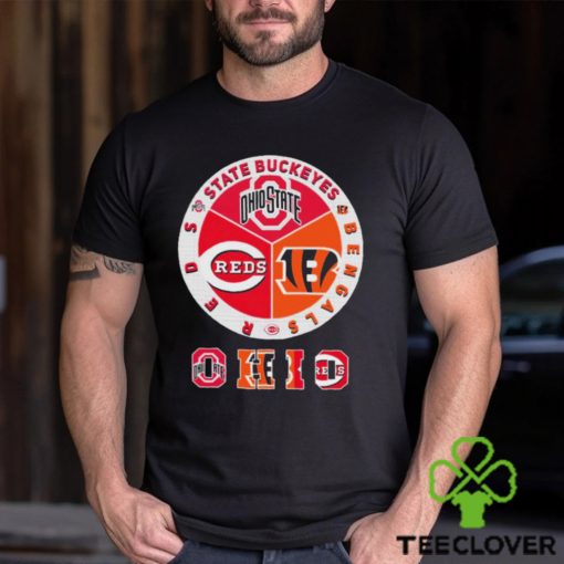 State Buckeyes, Bengals And Reds Ohio Sports Teams Logo Shirt