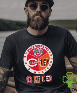 State Buckeyes, Bengals And Reds Ohio Sports Teams Logo Shirt