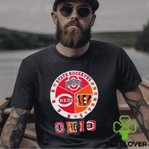 State Buckeyes, Bengals And Reds Ohio Sports Teams Logo Shirt