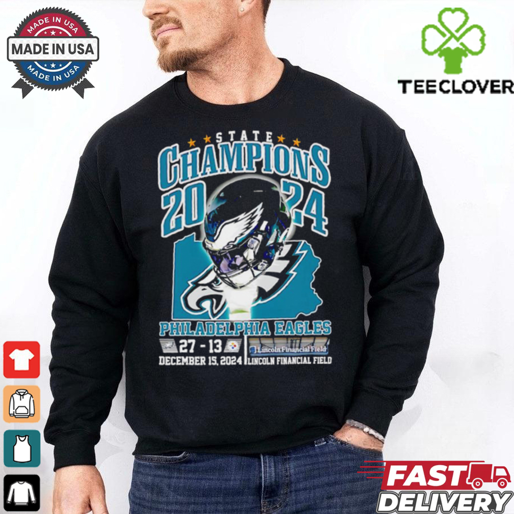 State Champions 2024 Philadelphia Eagles score helmet shirt State Champions 2024 Philadelphia Eagles score helmet shirt