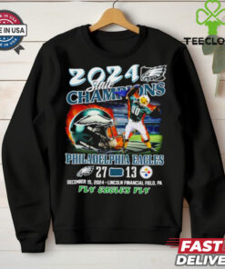 State Champions Philadelphia Eagles T Shirt 27 Steelers 13