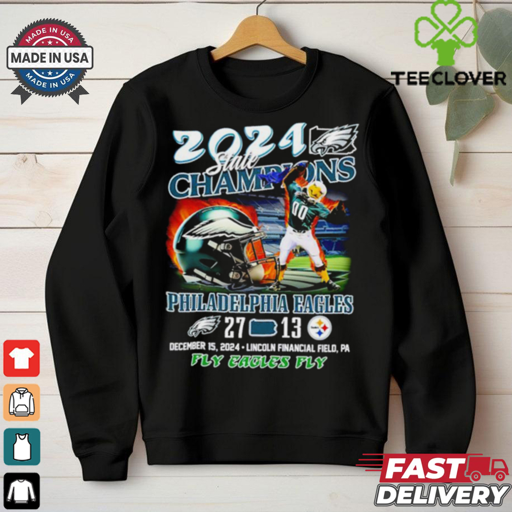 State Champions Philadelphia Eagles T Shirt 27 Steelers 13 State Champions Philadelphia Eagles T Shirt 27 Steelers 13
