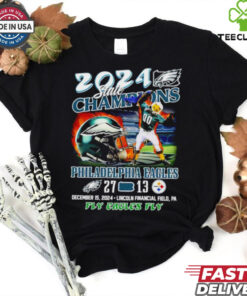 State Champions Philadelphia Eagles T Shirt 27 Steelers 13