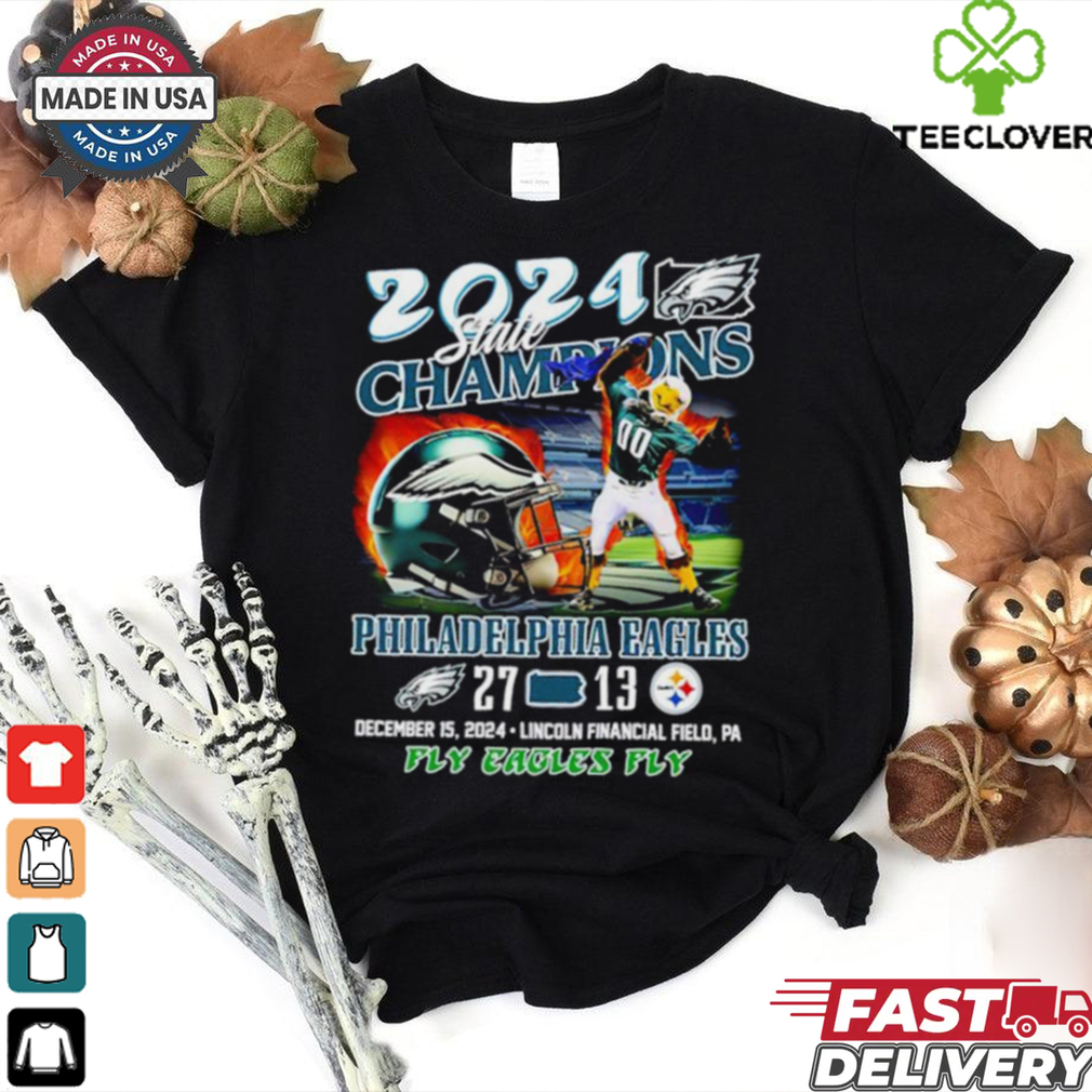 State Champions Philadelphia Eagles T Shirt 27 Steelers 13 State Champions Philadelphia Eagles T Shirt 27 Steelers 13