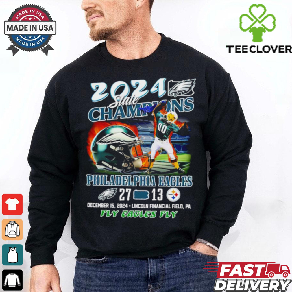 State Champions Philadelphia Eagles T Shirt 27 Steelers 13 State Champions Philadelphia Eagles T Shirt 27 Steelers 13