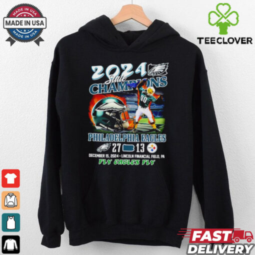State Champions Philadelphia Eagles T Shirt 27 Steelers 13