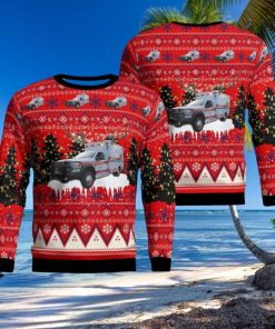 Statesboro, Georgia, Bulloch County EMS AOP Ugly Sweater Xmas Christmas Gift
