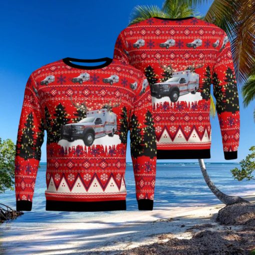 Statesboro, Georgia, Bulloch County EMS AOP Ugly Sweater Xmas Christmas Gift