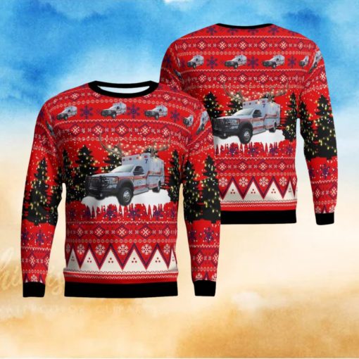 Statesboro, Georgia, Bulloch County EMS AOP Ugly Sweater Xmas Christmas Gift