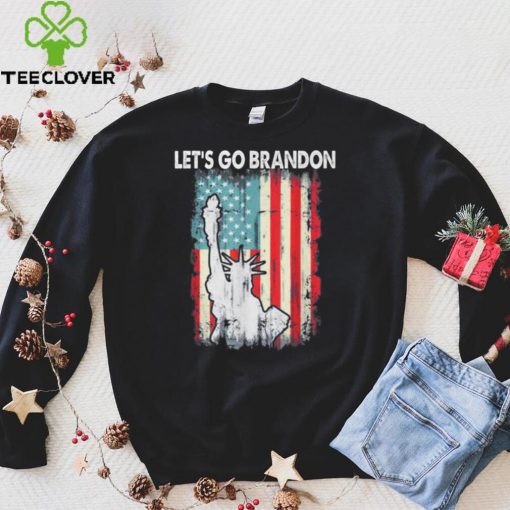 Statue of Liberty Lets Go Brandon American flag 2021 T Shirt