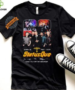 Status Quo 63 Years Of 1962 2025 Thank You For The Memories Signatures shirt