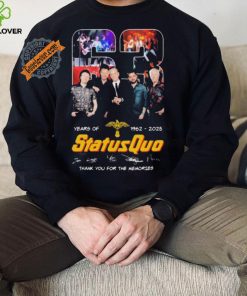 Status Quo 63 Years Of 1962 2025 Thank You For The Memories Signatures shirt