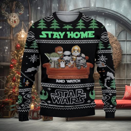 Stay Home Star Wars Ugly Christmas Sweater For Men And Women