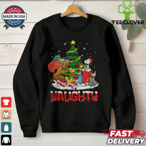 Stay Naughty Christmas T Shirt