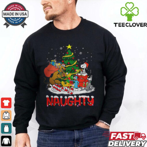 Stay Naughty Christmas T Shirt