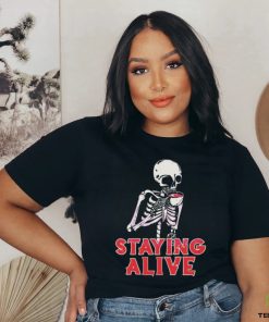 Staying Alive Svg Vintage Spooky Season Shirt