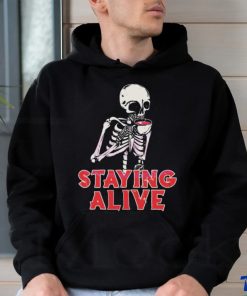 Staying Alive Svg Vintage Spooky Season Shirt