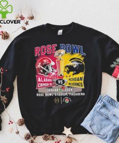 Head To Head Rose Bowl Alabama Crimson Tide Vs Michigan Wolverines January 1 2024 Shirt