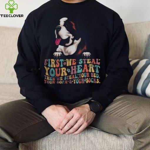 Steal Your Heart Steal Your Bed Sofa St. Bernard Dog Groovy 3 hoodie, sweater, longsleeve, shirt v-neck, t-shirt