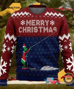 Stealing Christmas Santa Grinch Funny Ugly Christmas Sweater