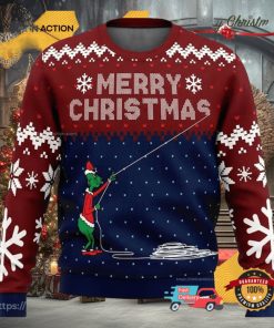 Stealing Christmas Santa Grinch Funny Ugly Christmas Sweater